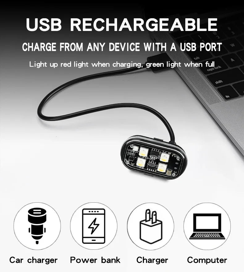 8 Colors Remote Wireless LED