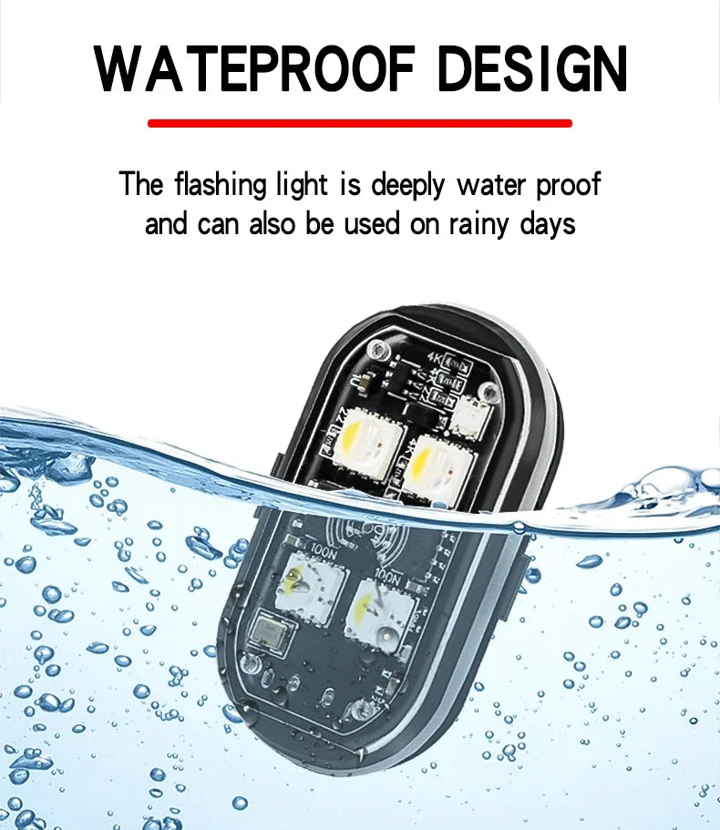 8 Colors Remote Wireless LED