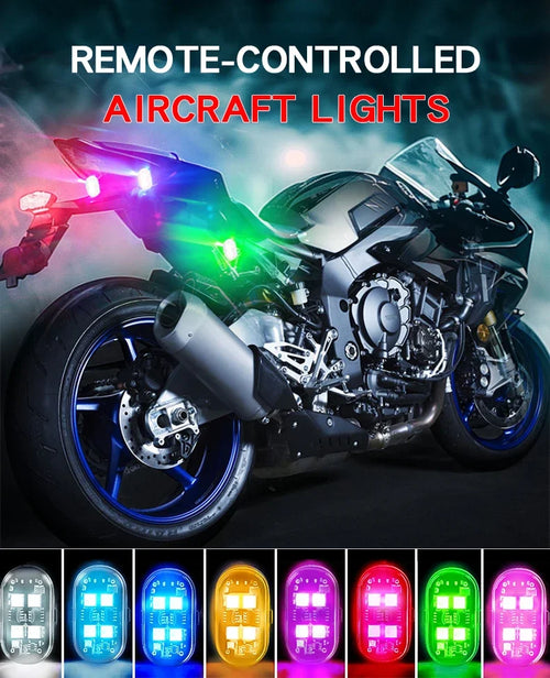 8 Colors Remote Wireless LED